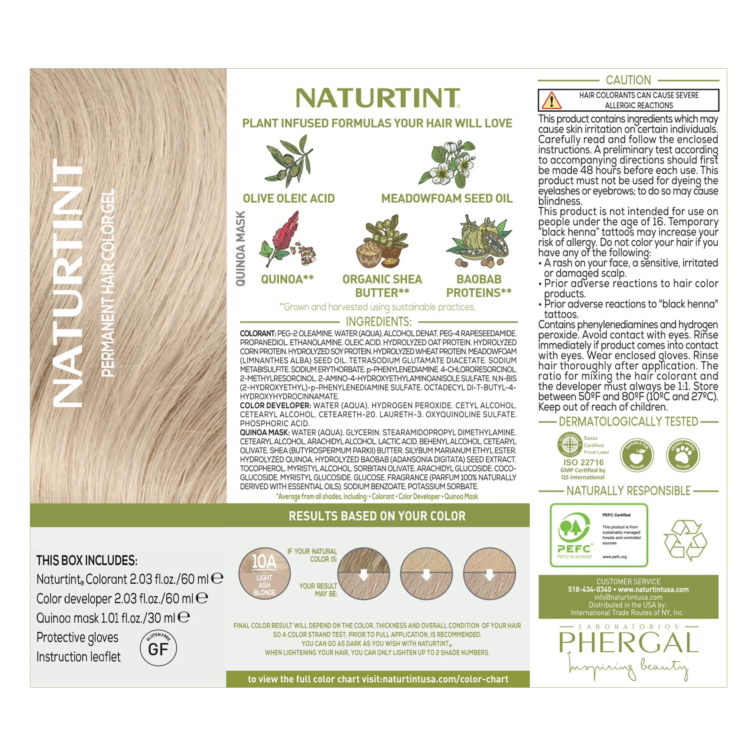 Naturtint Permanent Hair Color 10A Light Ash Blonde (Packaging may vary) - Image 8