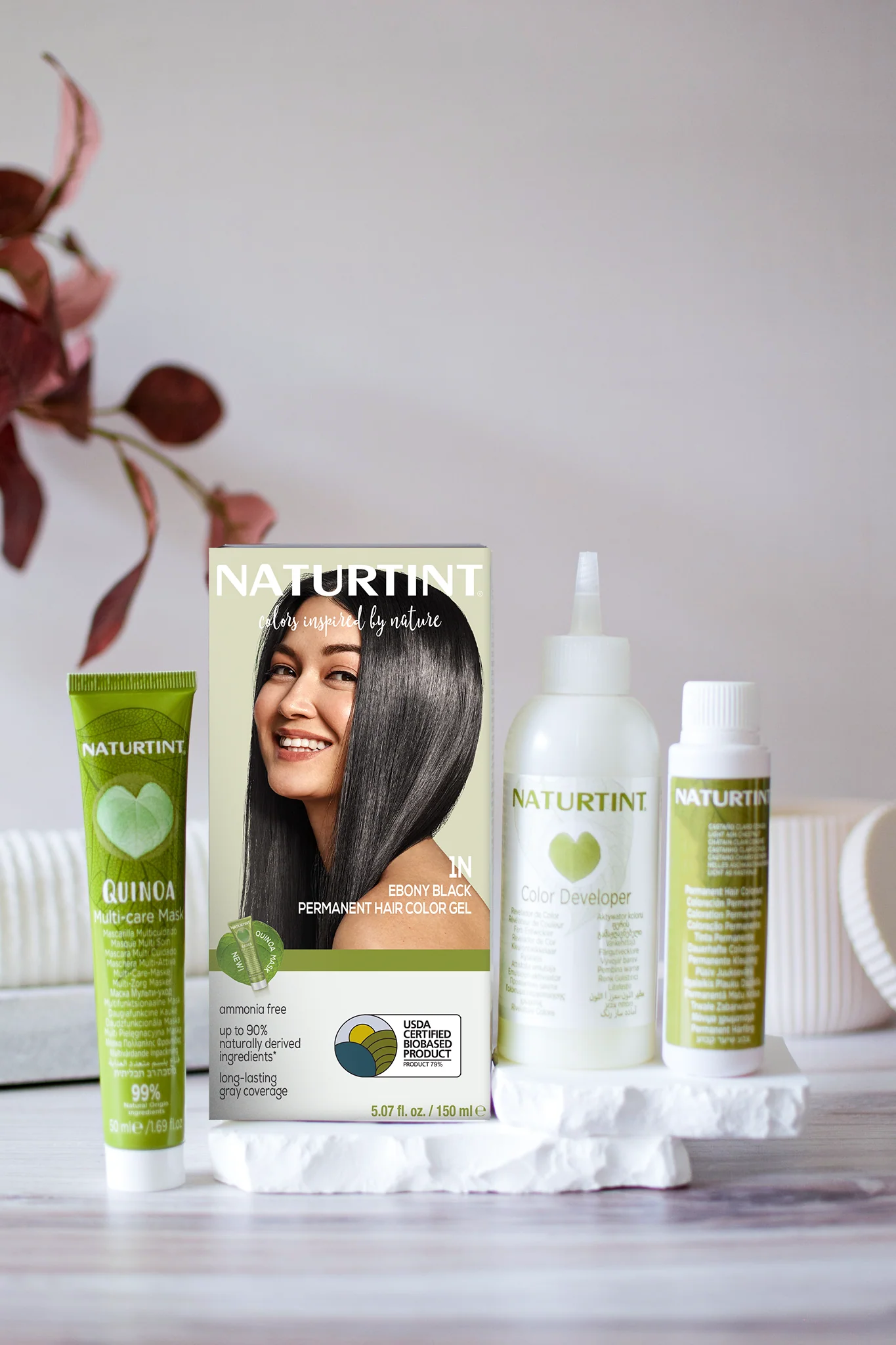 Naturtint Permanent Hair Color 1N Ebony Black (Packaging may vary) - Image 3