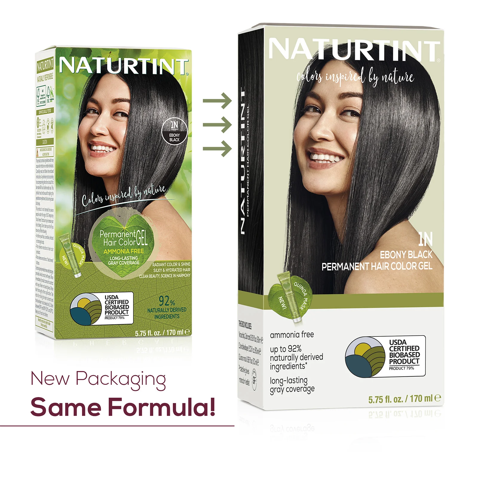 Naturtint Permanent Hair Color 1N Ebony Black (Packaging may vary) - Image 6