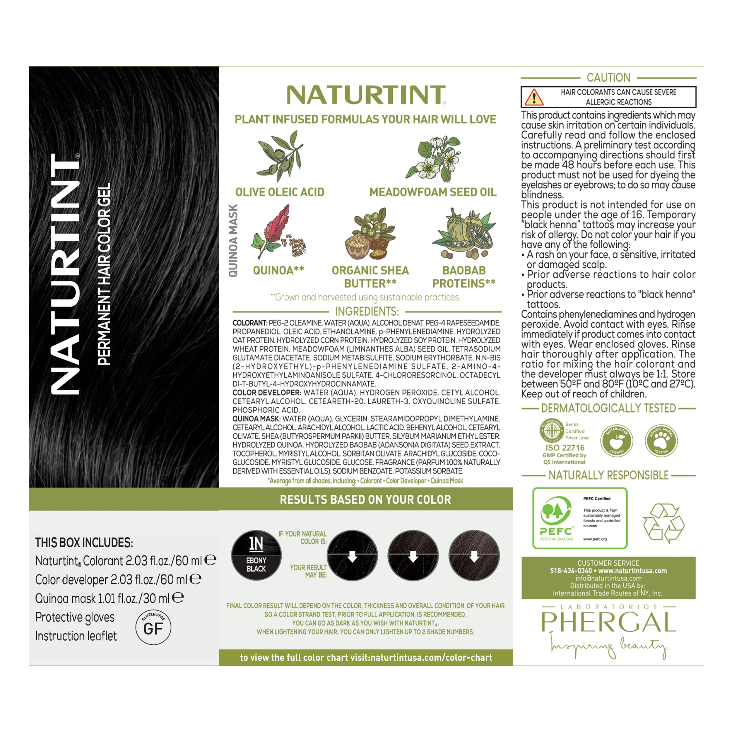 Naturtint Permanent Hair Color 1N Ebony Black (Packaging may vary) - Image 8