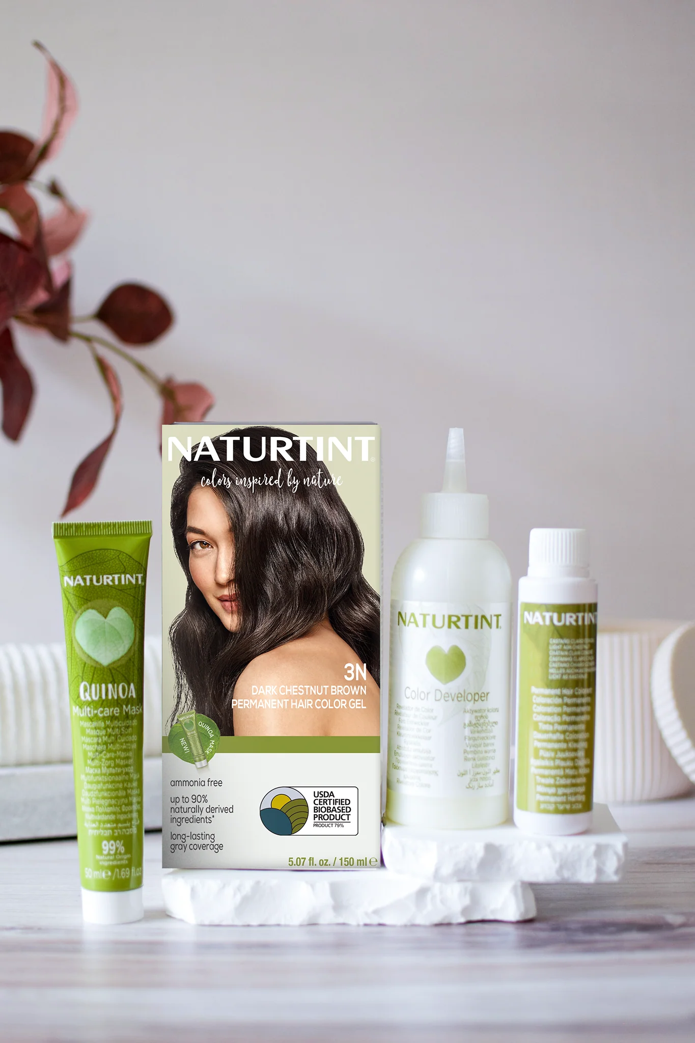 Naturtint Permanent Hair Color 3N Dark Chestnut Brown (Packaging may vary) - Image 3
