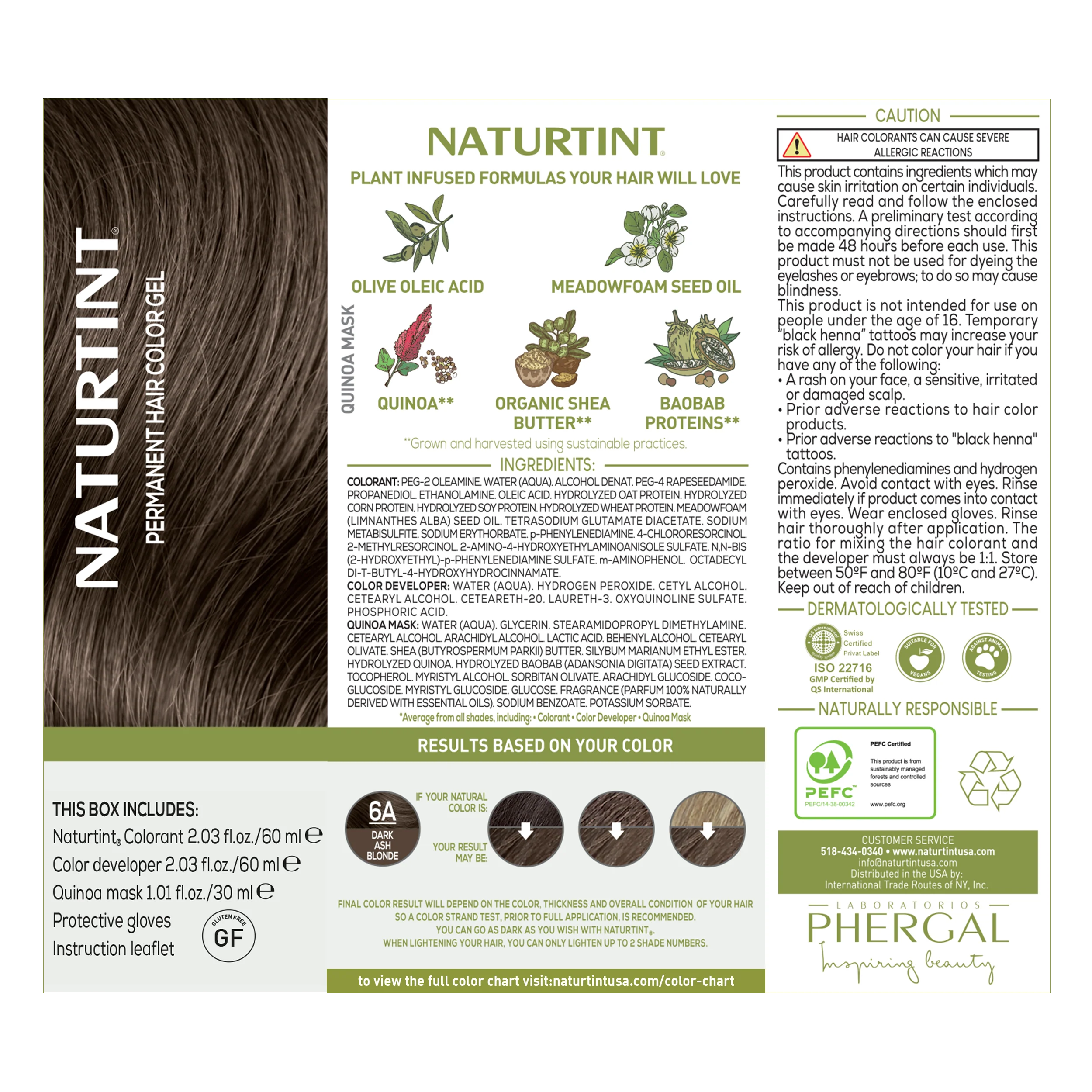 Naturtint Permanent Hair Color 6A Dark Ash Blonde (Packaging may vary) - Image 7