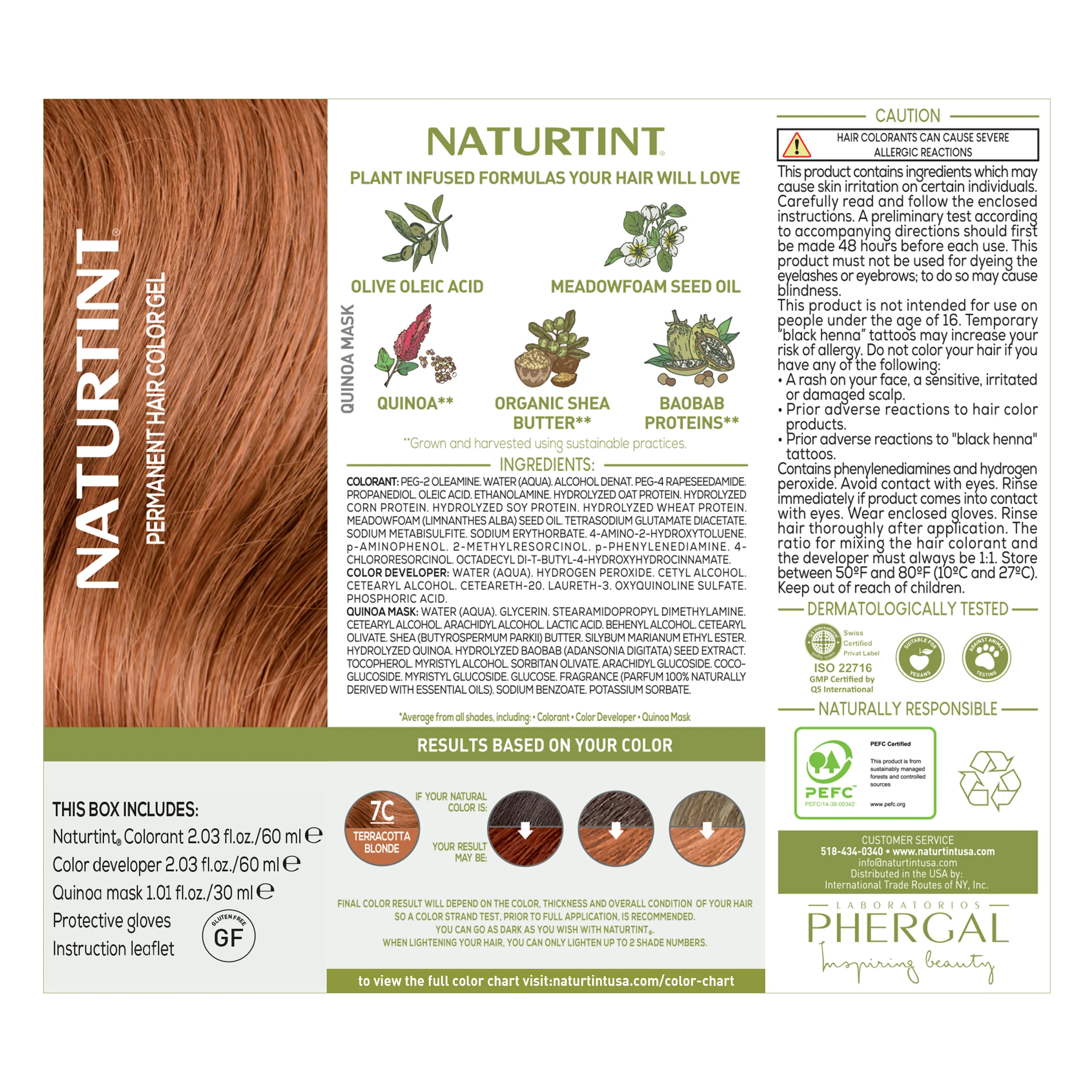 Naturtint Permanent Hair Color 7C Terracotta Blonde (Packaging may vary) - Image 8