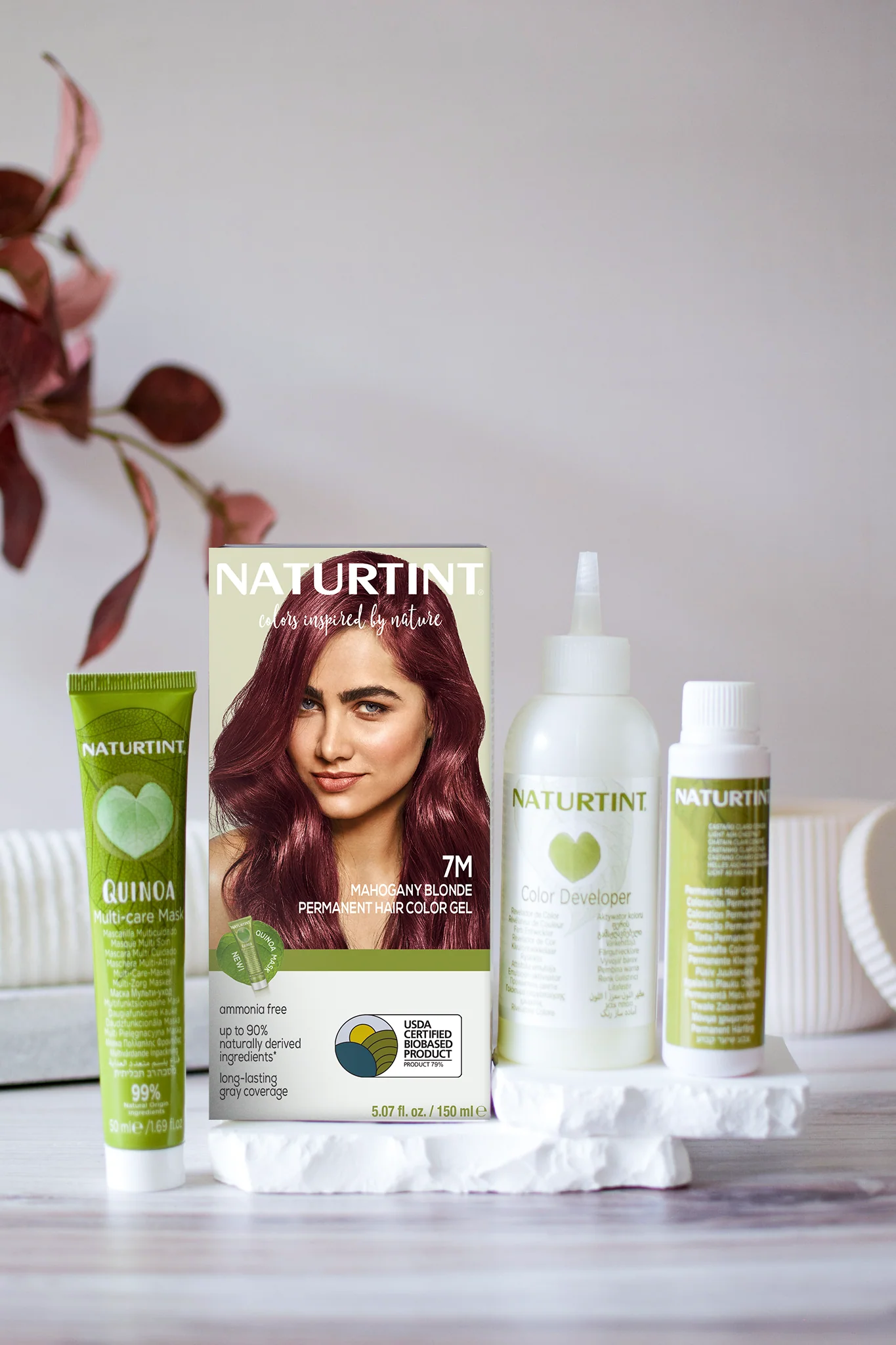 Naturtint Permanent Hair Color 7M Mahogany Blonde (Packaging may vary) - Image 3