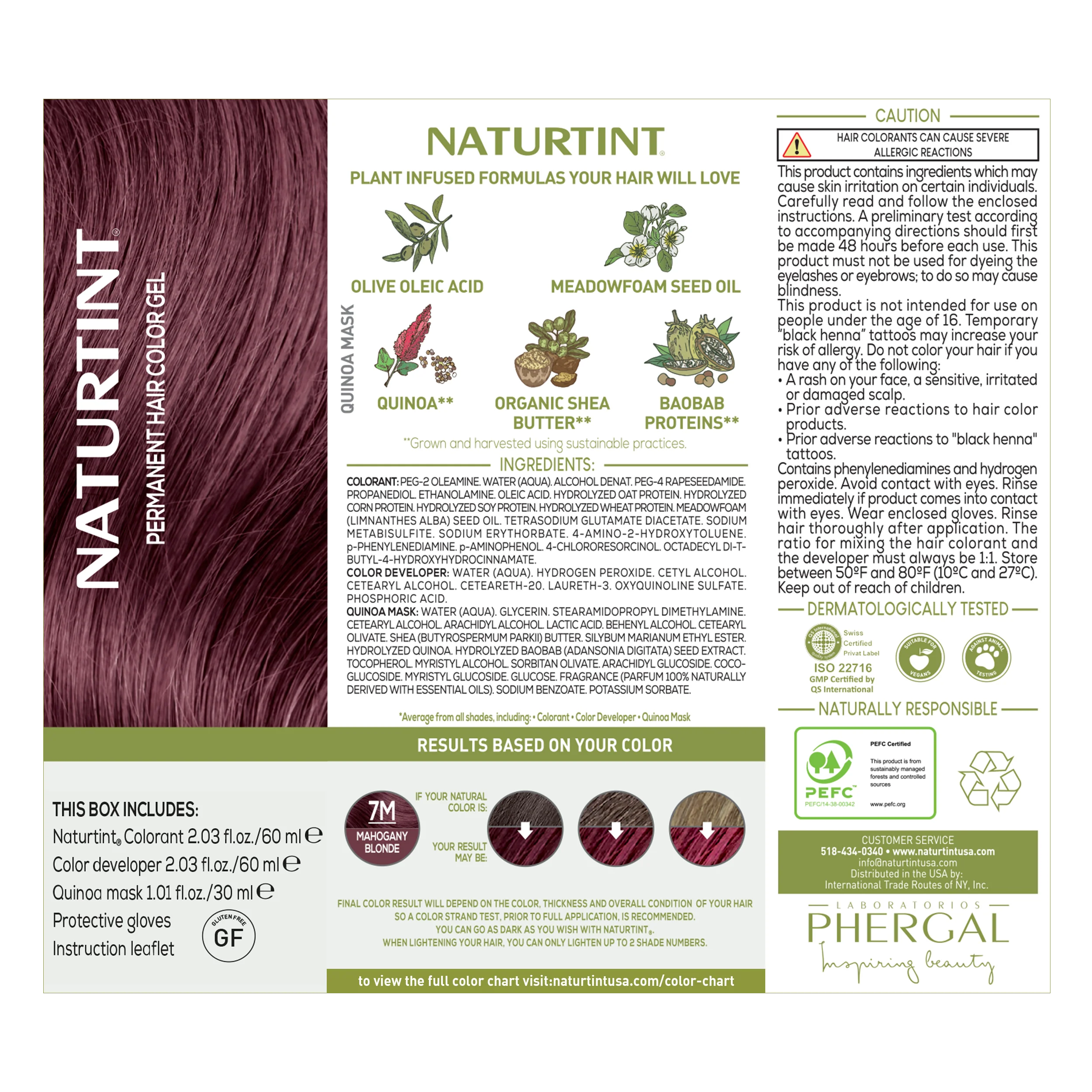 Naturtint Permanent Hair Color 7M Mahogany Blonde (Packaging may vary) - Image 8