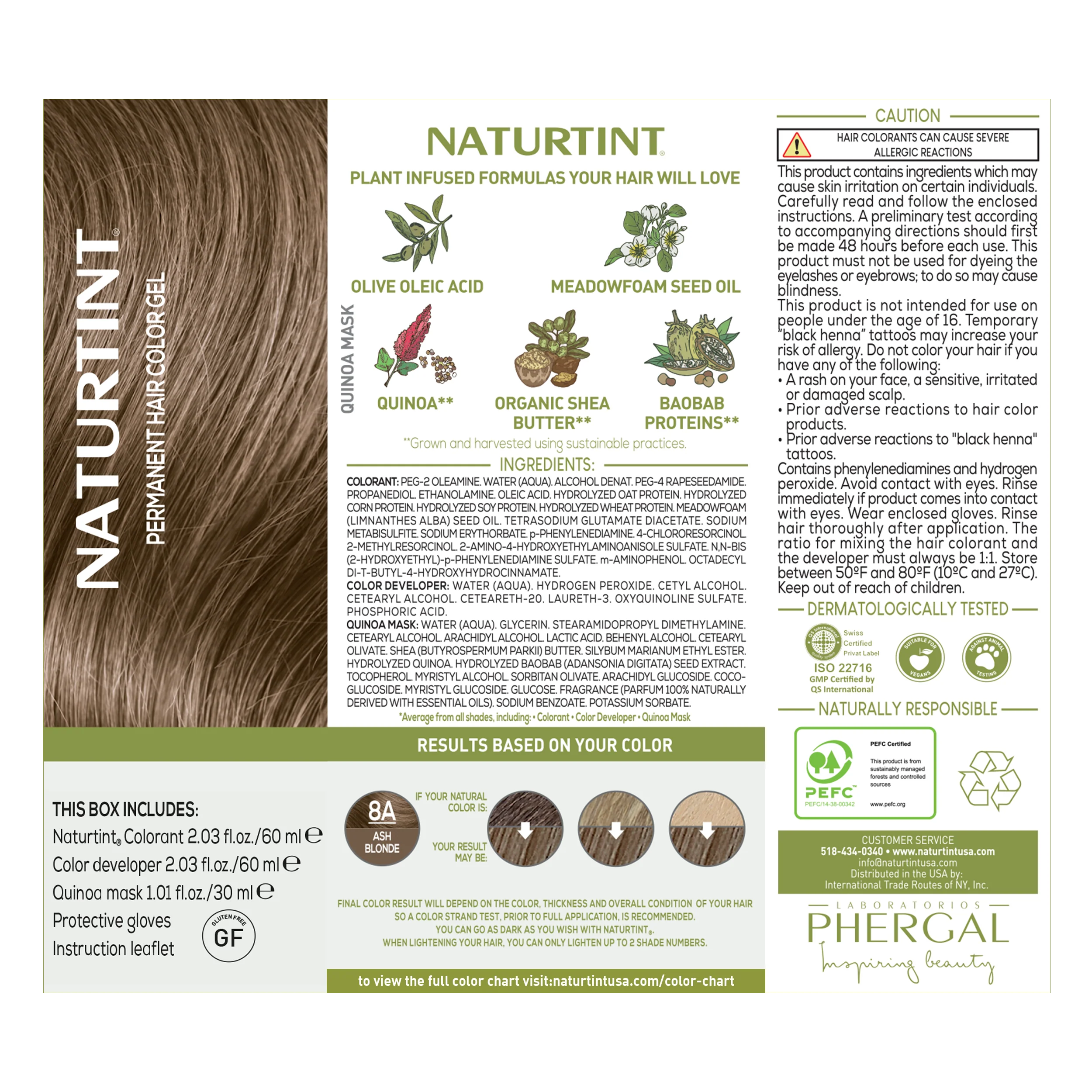 Naturtint Permanent Hair Color 8A Ash Blonde (Packaging may vary) - Image 8