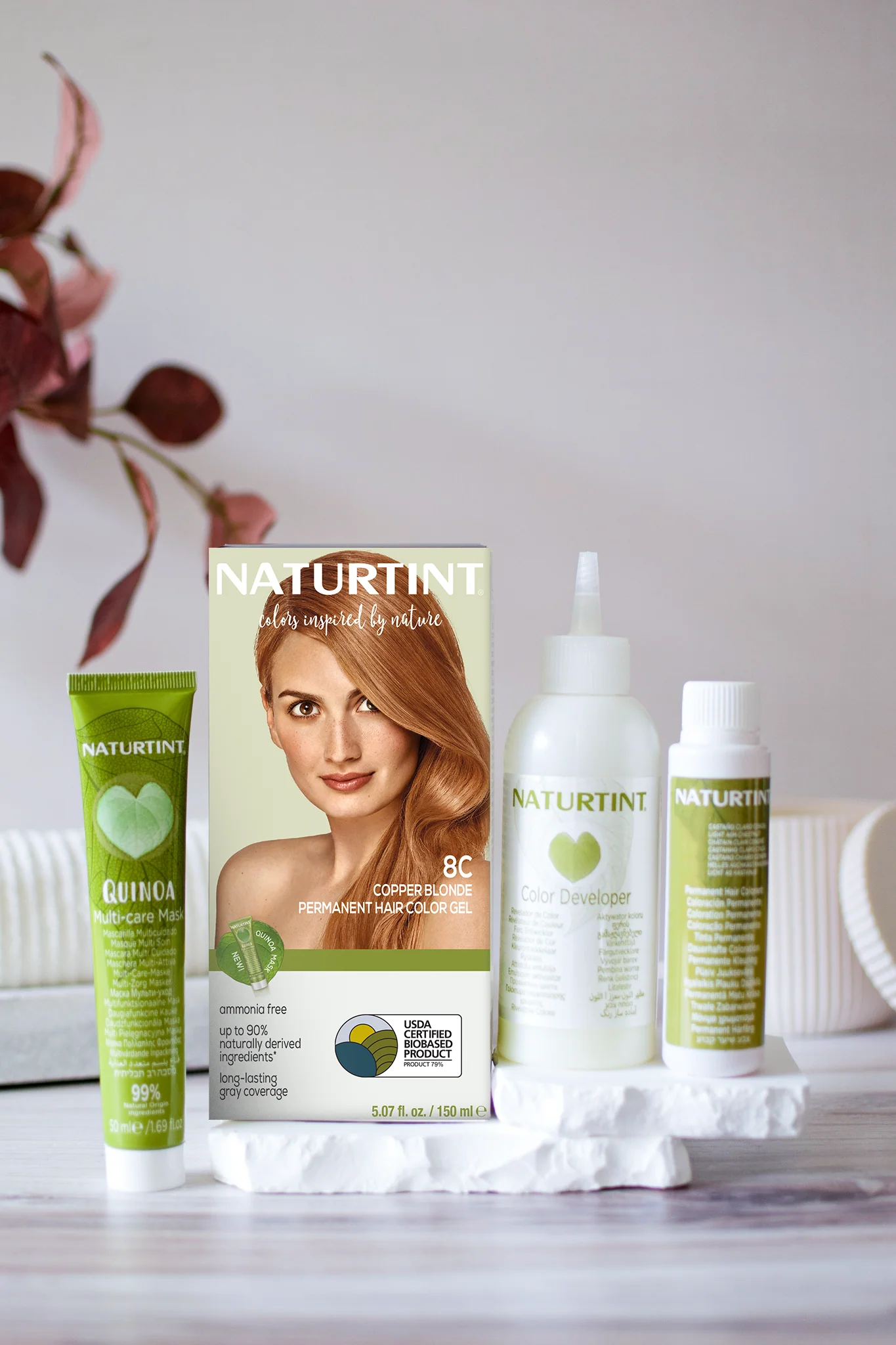 Naturtint Permanent Hair Color 8C Copper Blonde (Packaging may vary) - Image 3