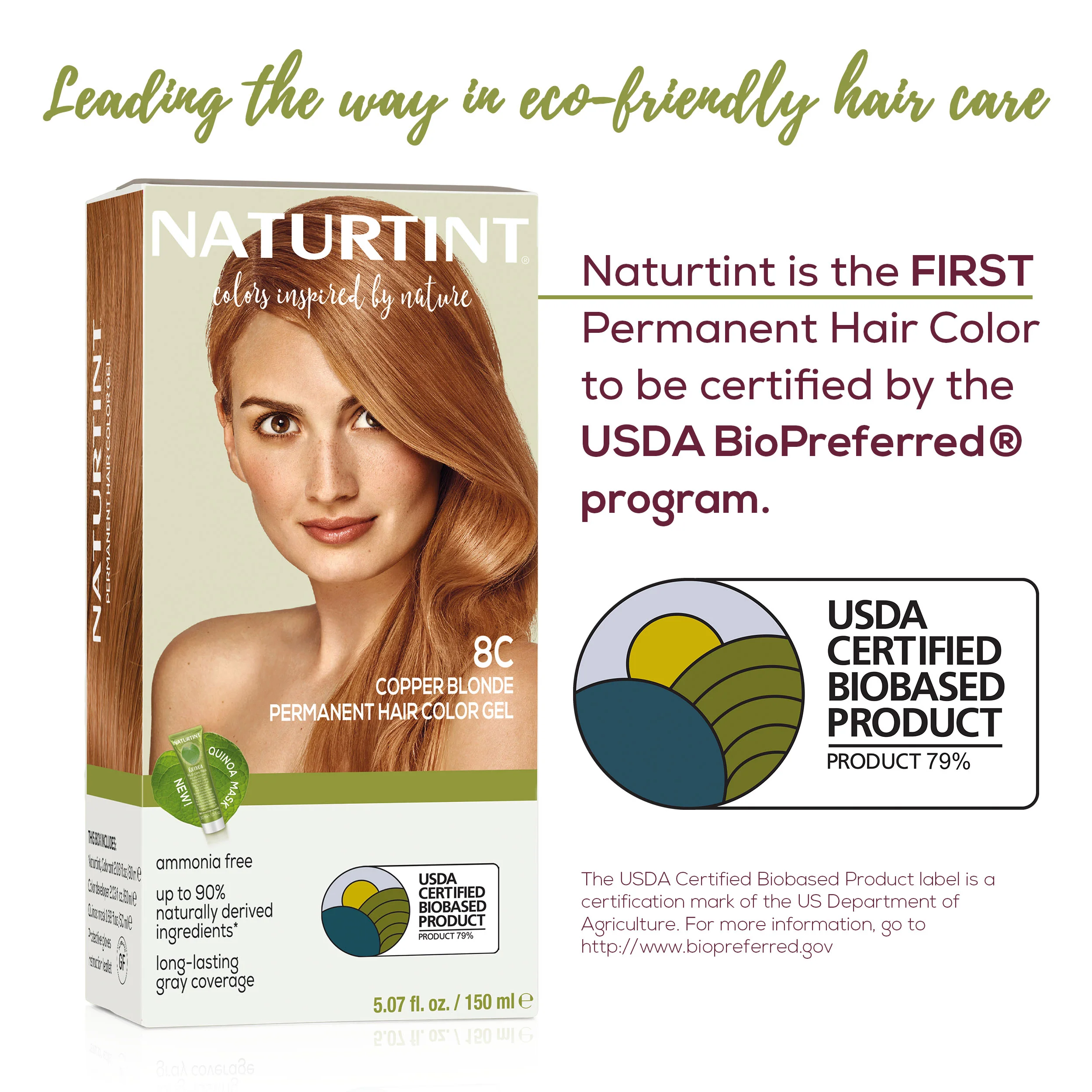 Naturtint Permanent Hair Color 8C Copper Blonde (Packaging may vary) - Image 4
