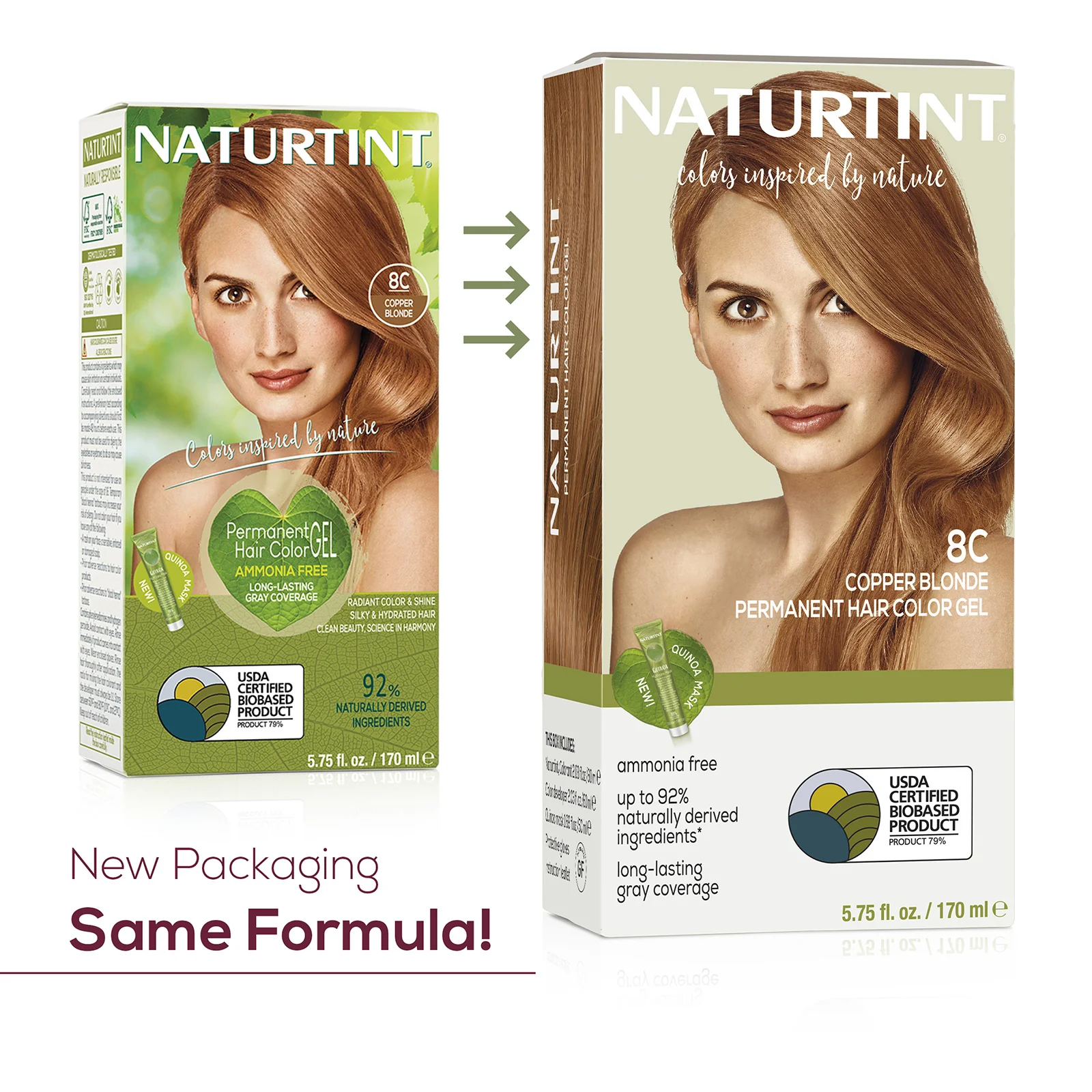 Naturtint Permanent Hair Color 8C Copper Blonde (Packaging may vary) - Image 6