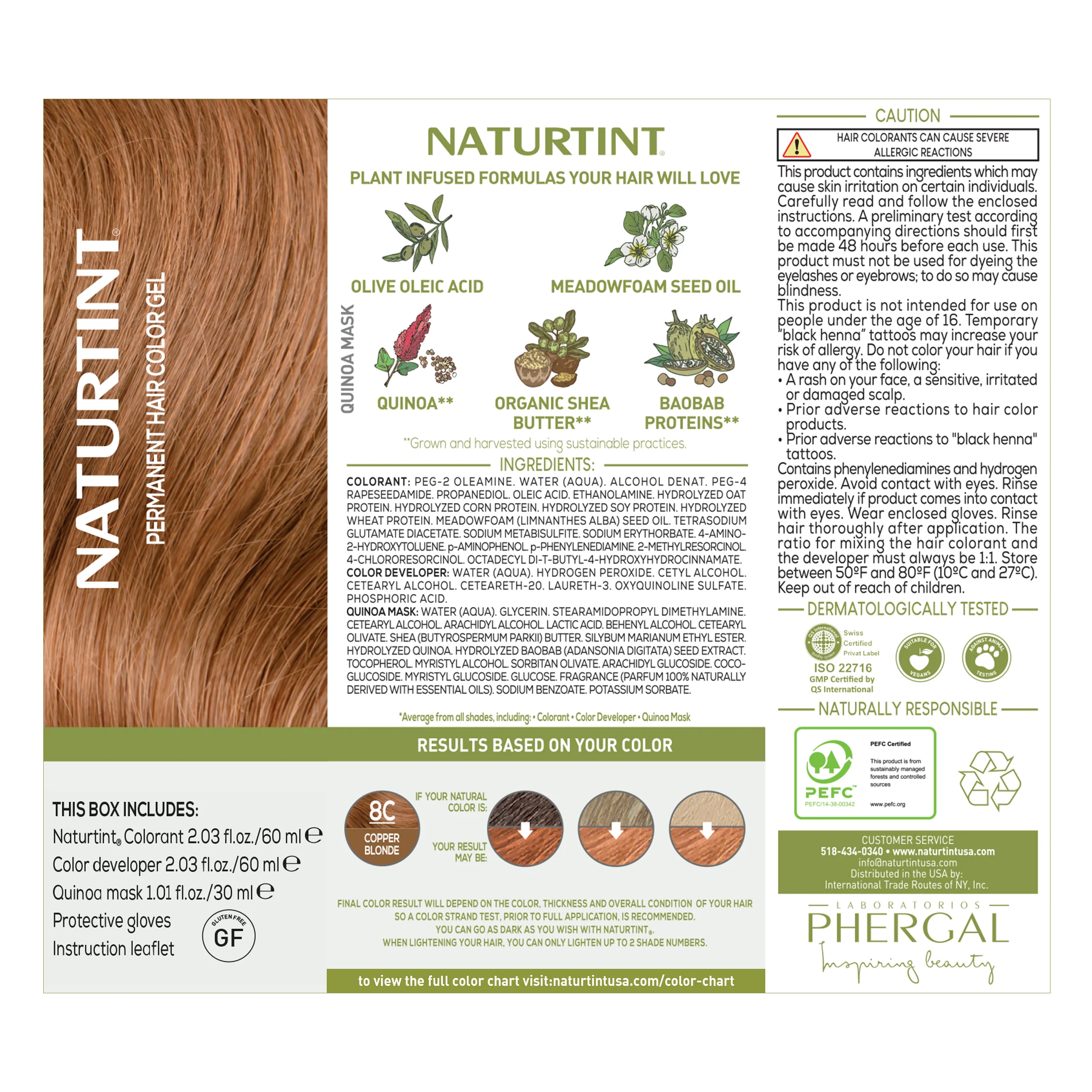 Naturtint Permanent Hair Color 8C Copper Blonde (Packaging may vary) - Image 8
