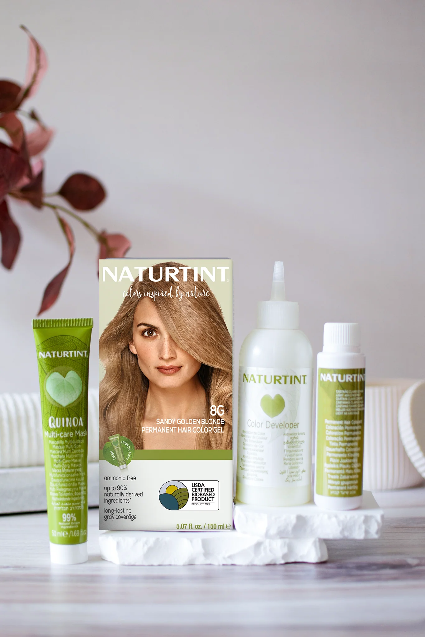 Naturtint Permanent Hair Color 8G Sandy Golden Blonde (Packaging may vary) - Image 3