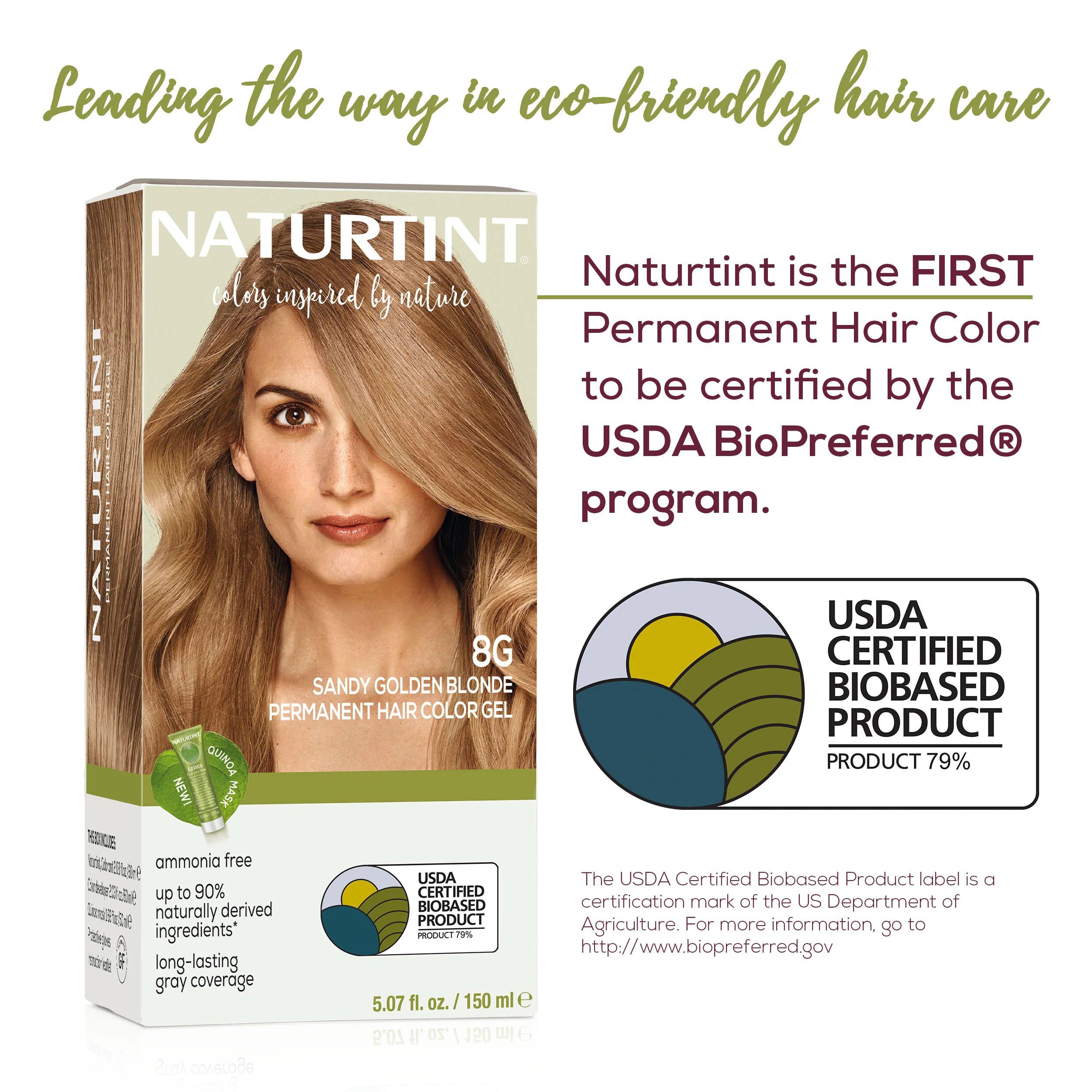Naturtint Permanent Hair Color 8G Sandy Golden Blonde (Packaging may vary) - Image 4