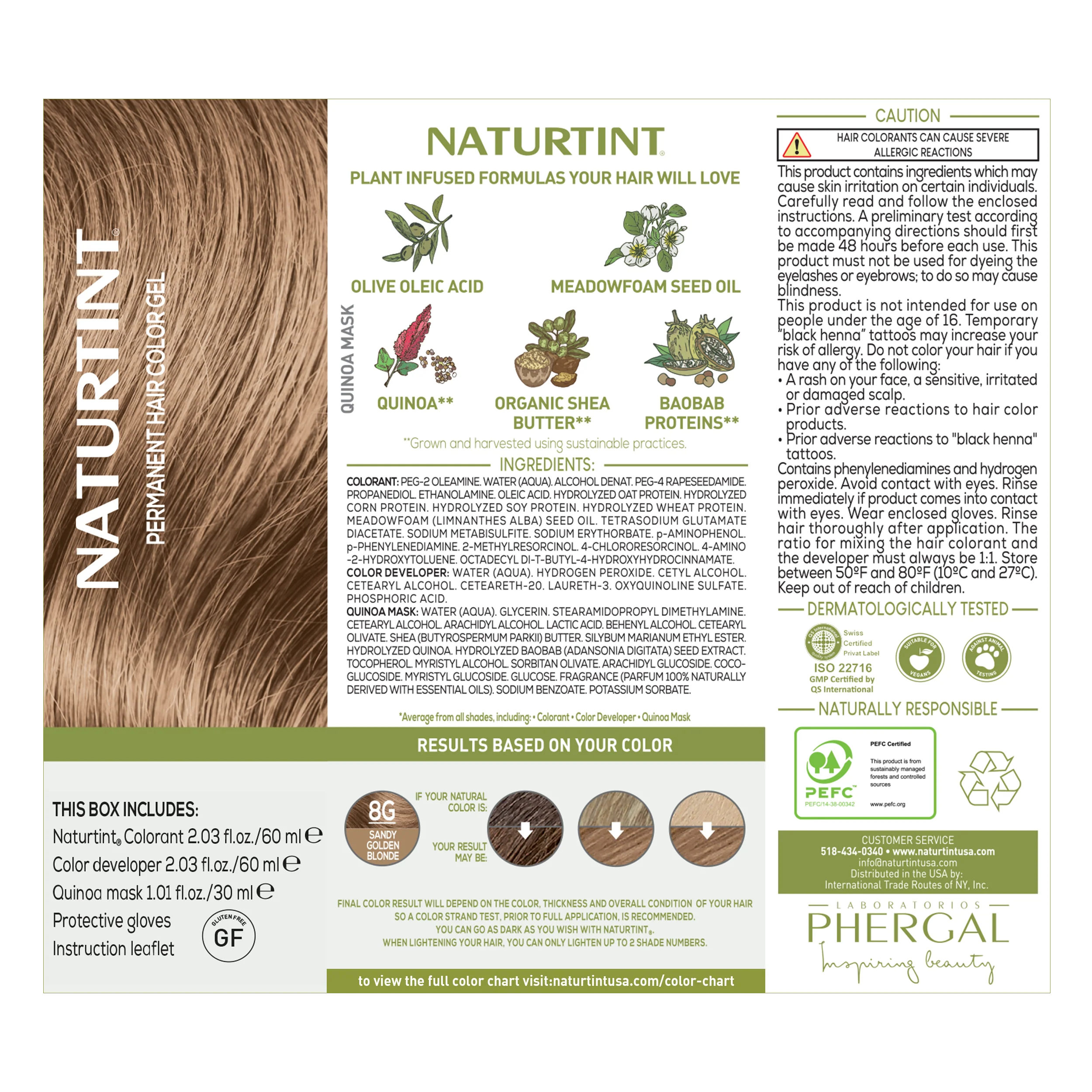Naturtint Permanent Hair Color 8G Sandy Golden Blonde (Packaging may vary) - Image 8
