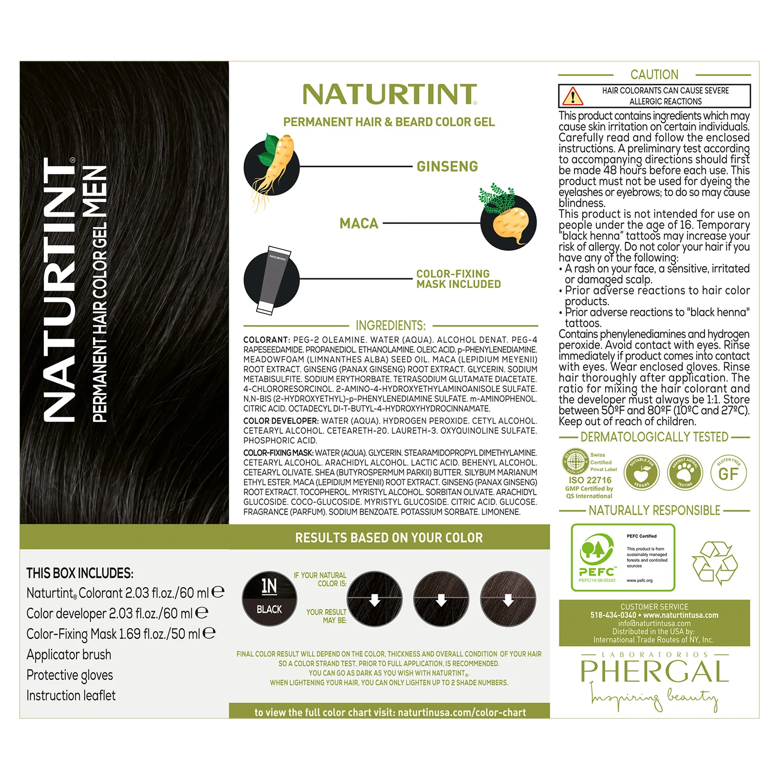 Naturtint Men's Permanent Hair Color 1N Black - Image 4