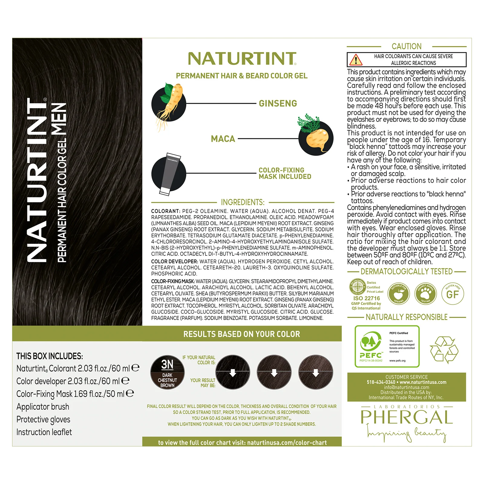 Naturtint Men's Permanent Hair Color 3N Dark Chestnut Brown - Image 4