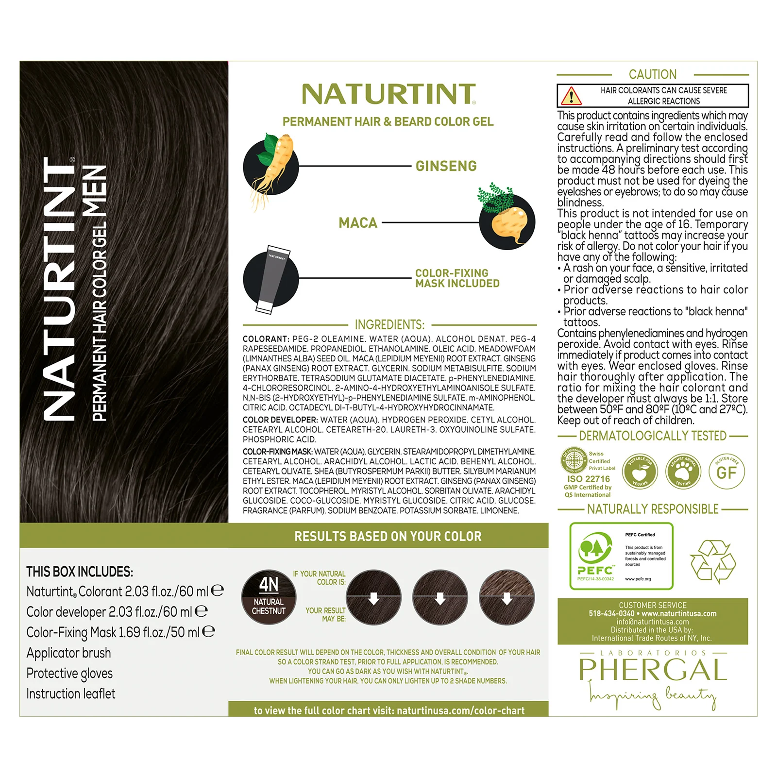 Naturtint Men's Permanent Hair Color 4N Natural Chestnut - Image 4