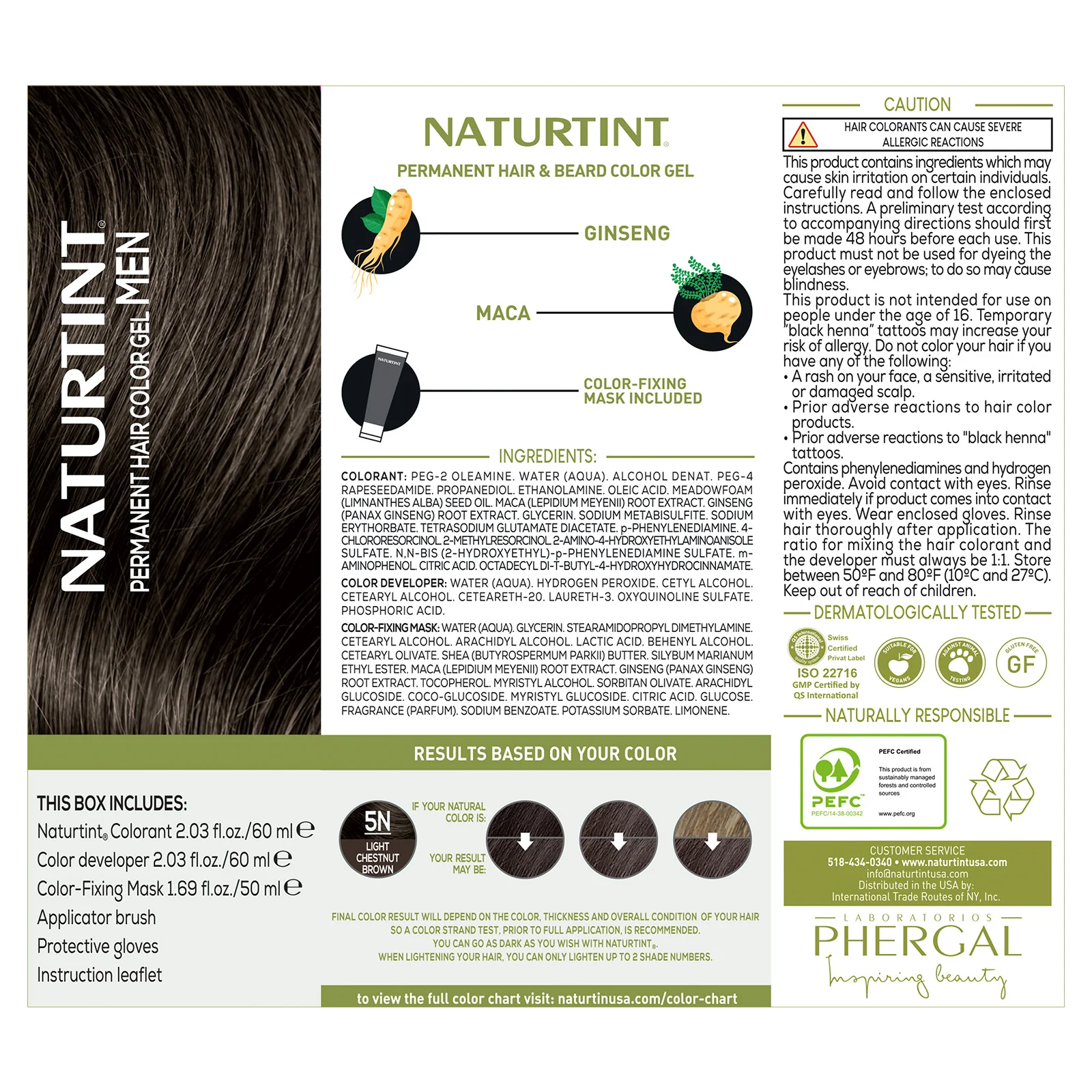 Naturtint Men's Permanent Hair Color 5N Light Chestnut Brown - Image 4