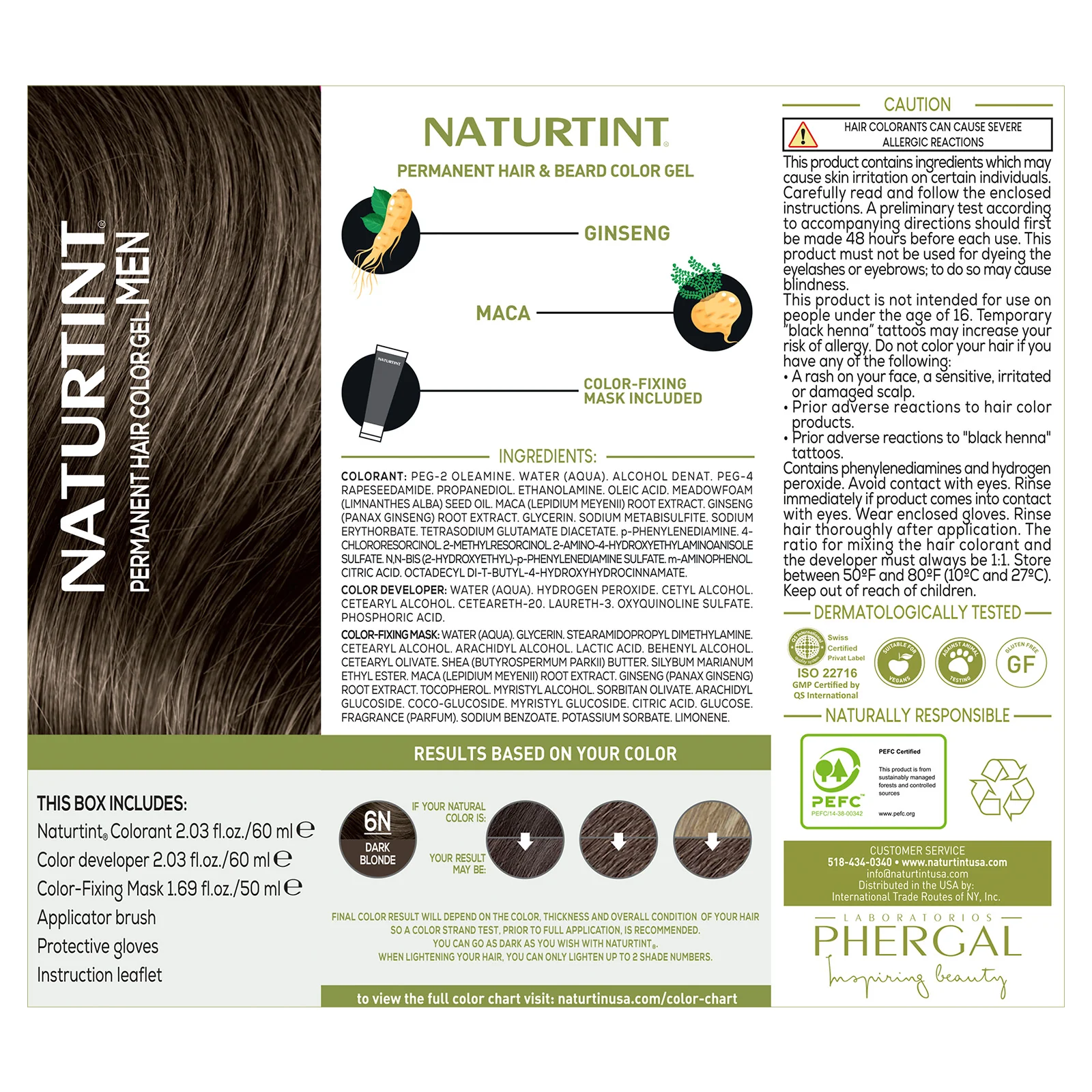 Naturtint Men's Permanent Hair Color 6N Dark Blonde - Image 4