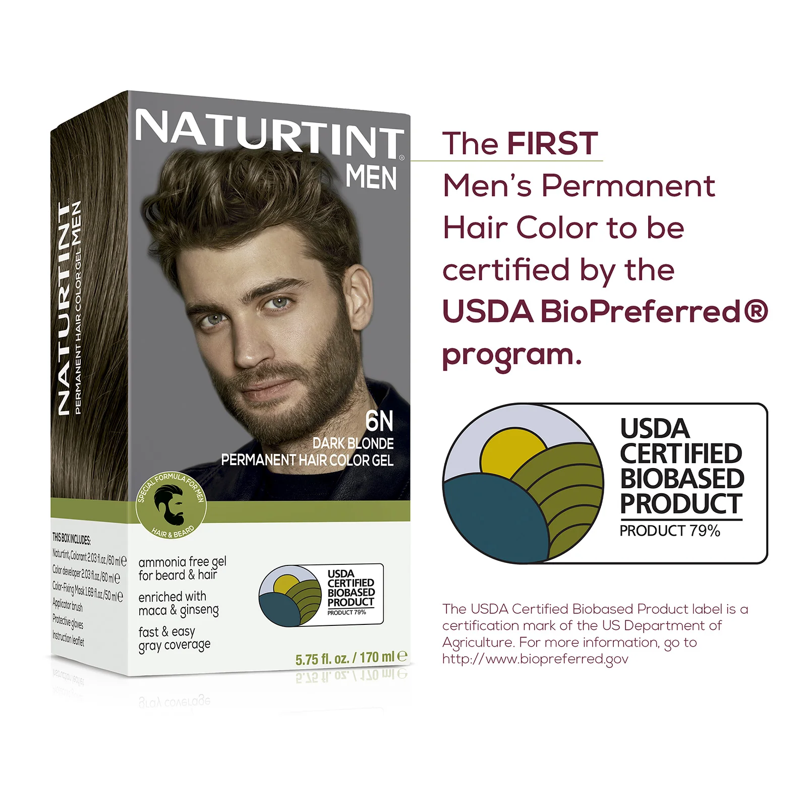Naturtint Men's Permanent Hair Color 6N Dark Blonde - Image 5