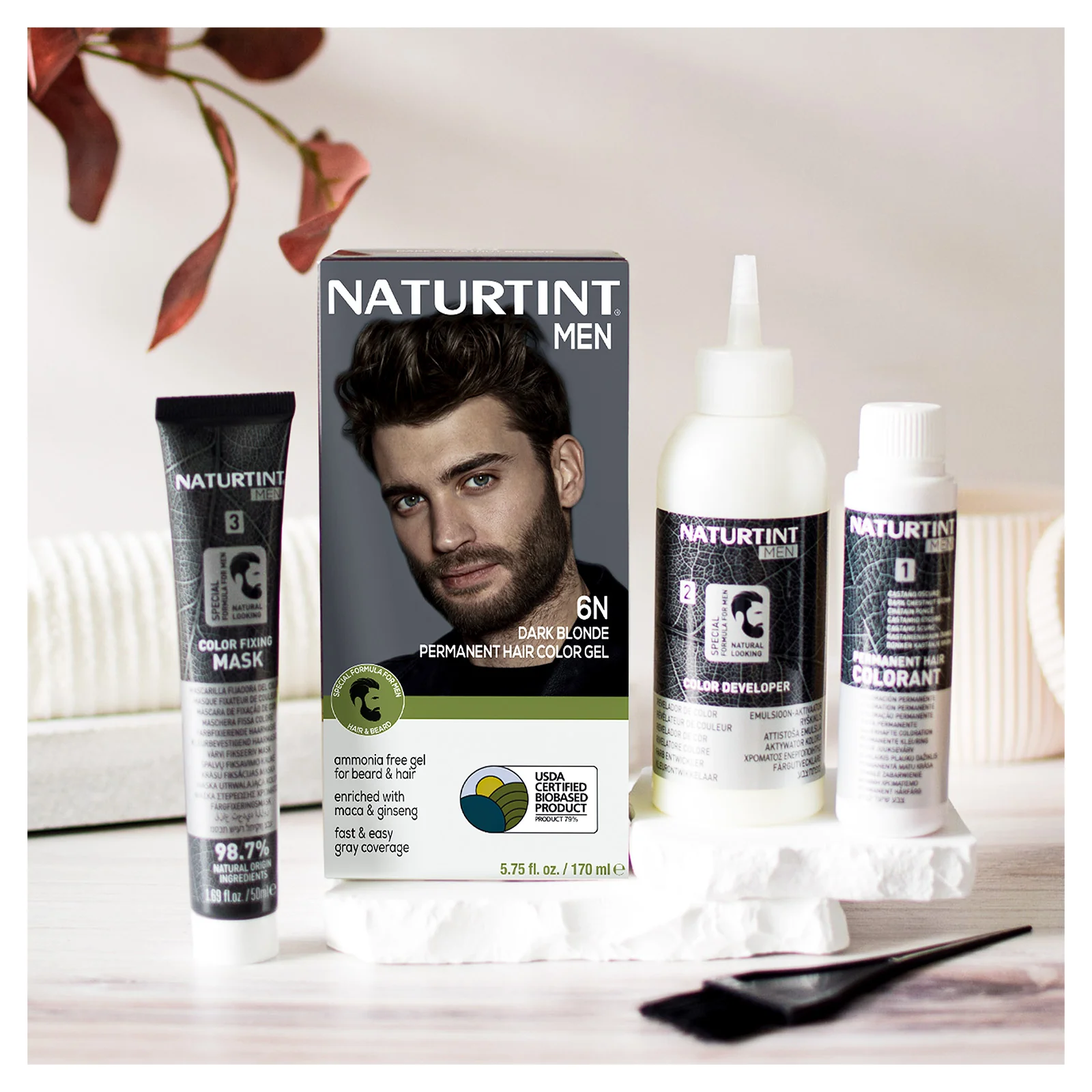 Naturtint Men's Permanent Hair Color 6N Dark Blonde - Image 6