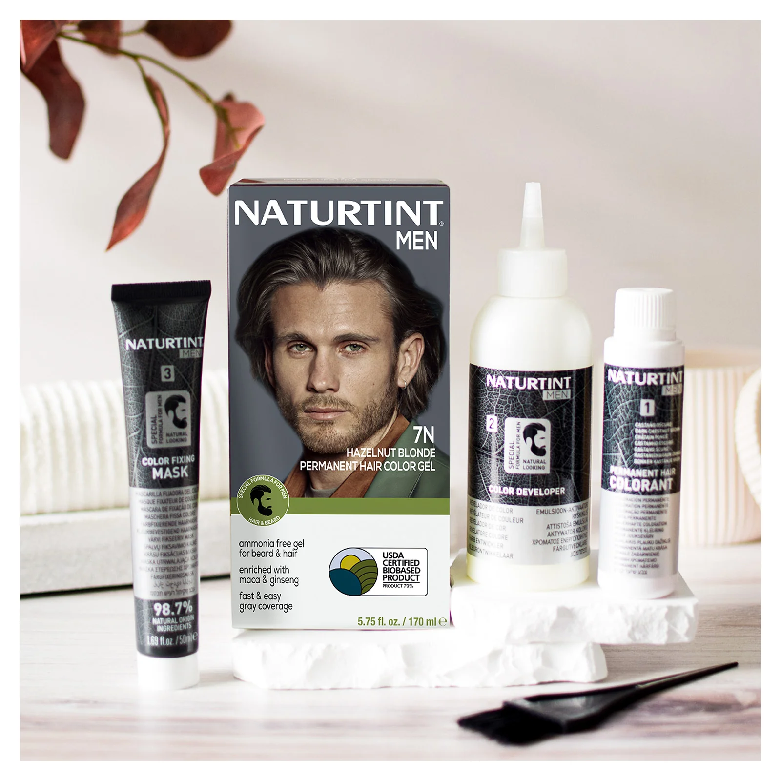 Naturtint Men's Permanent Hair Color 7N Hazelnut Blonde - Image 5