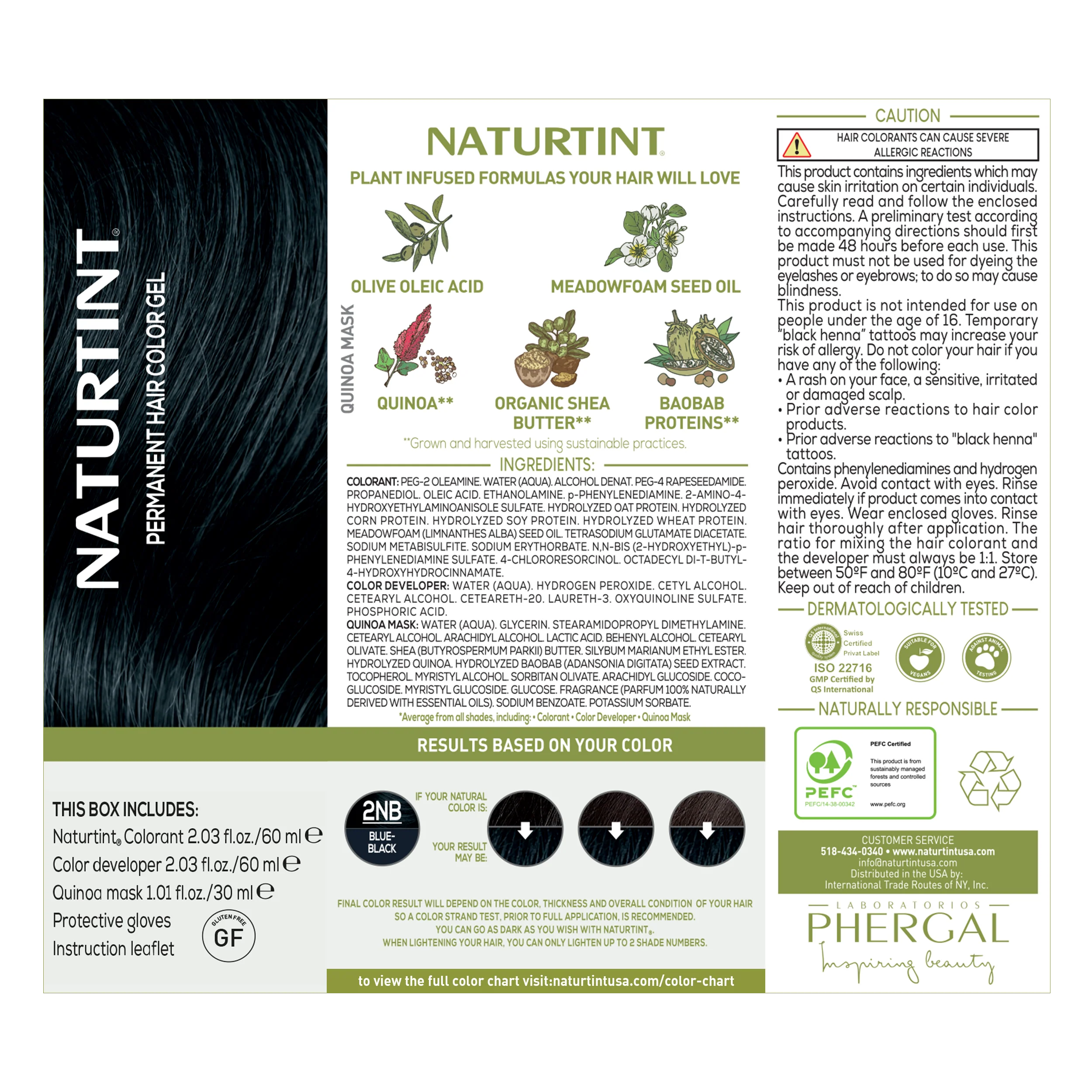 Naturtint Permanent Hair Color 2NB Blue Black (Packaging may vary) - Image 8