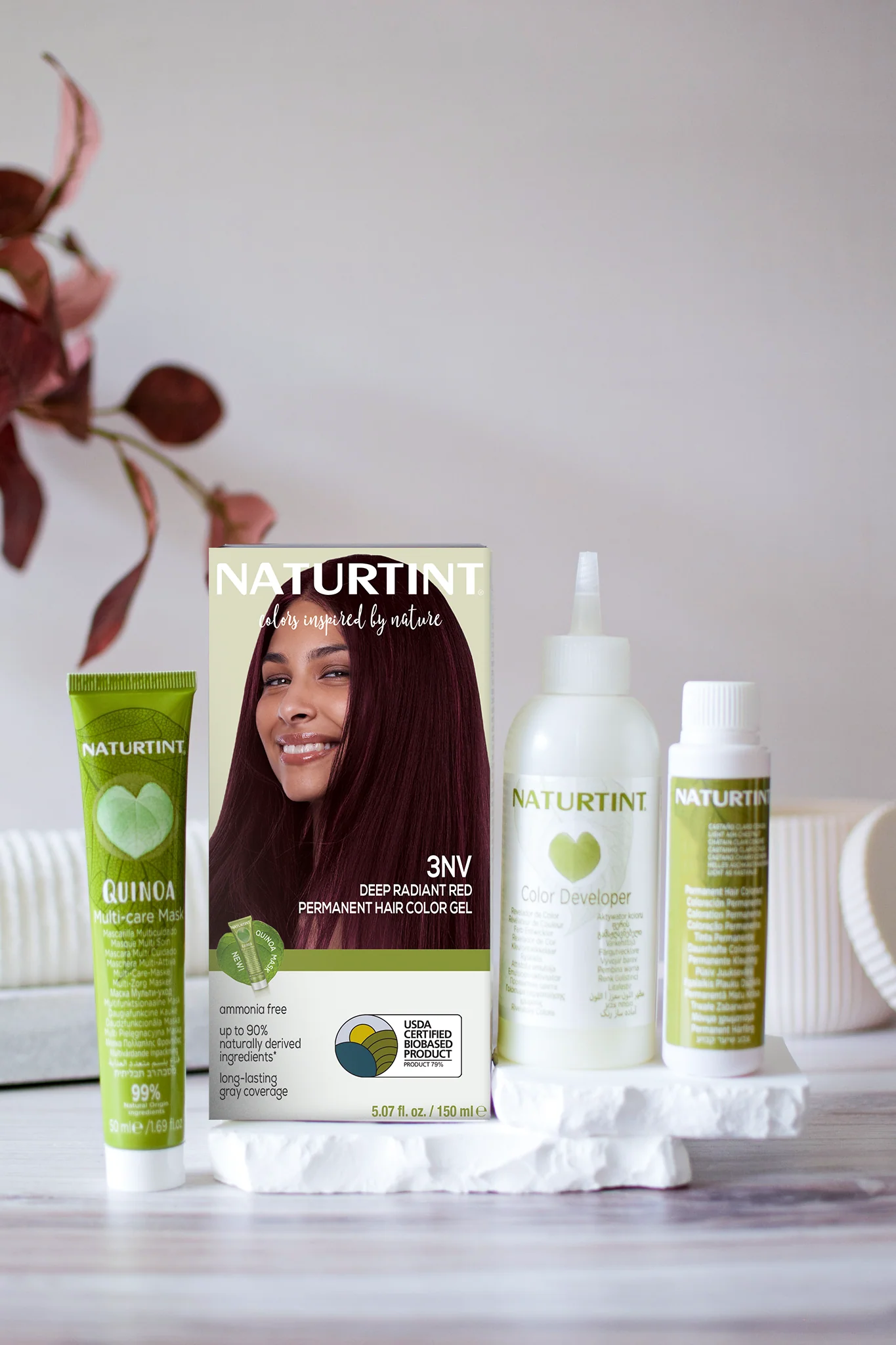 Naturtint Permanent Hair Color 3NV Deep Radiant Red (Packaging may vary) - Image 3