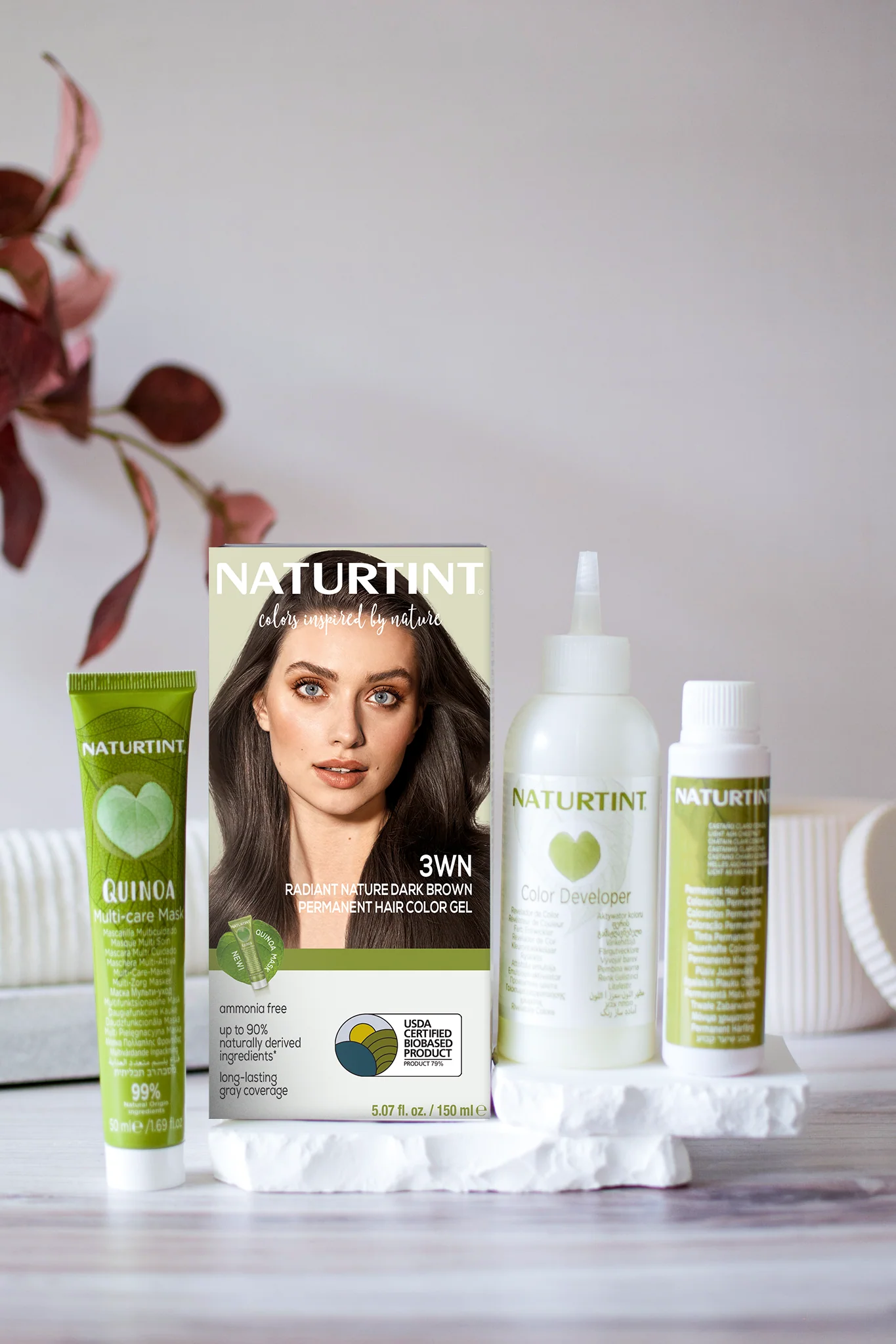 Naturtint Permanent Hair Color 3WN Radiant Nature Dark Brown (Packaging may vary) - Image 3