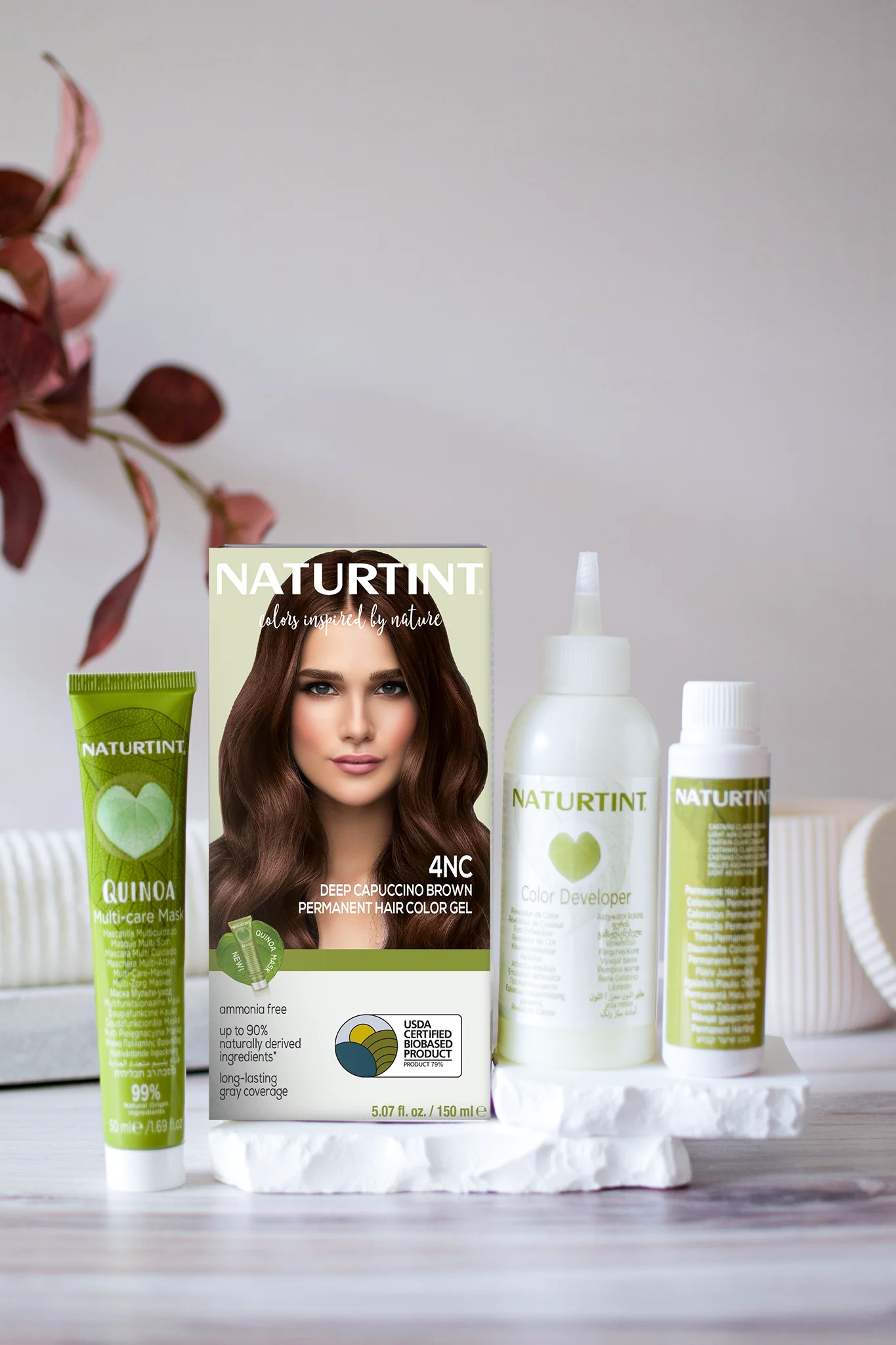 Naturtint Permanent Hair Color 4NC Deep Cappuccino Brown (Packaging may vary) - Image 3