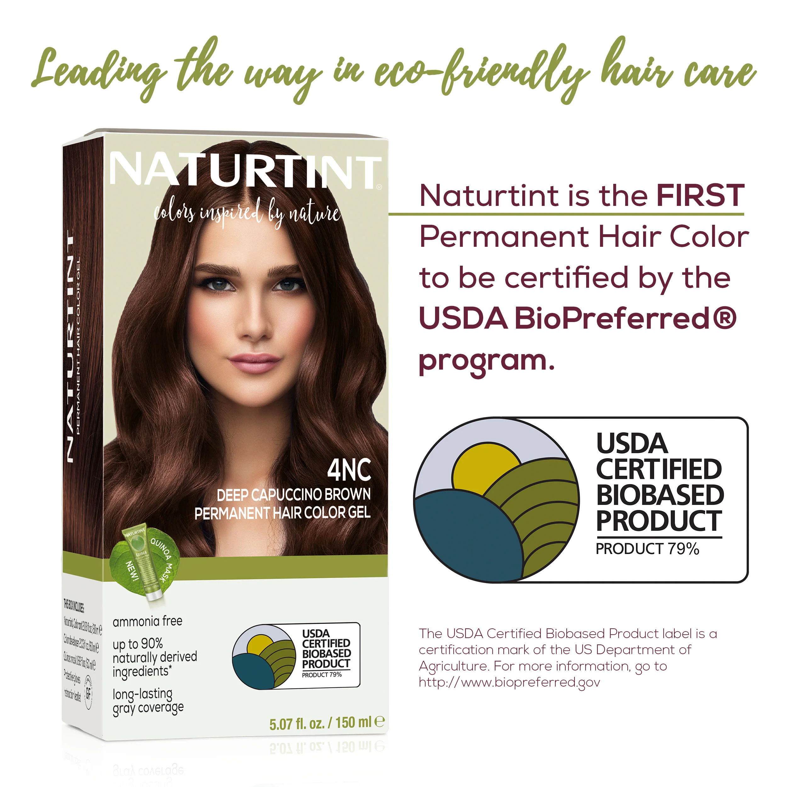 Naturtint Permanent Hair Color 4NC Deep Cappuccino Brown (Packaging may vary) - Image 4