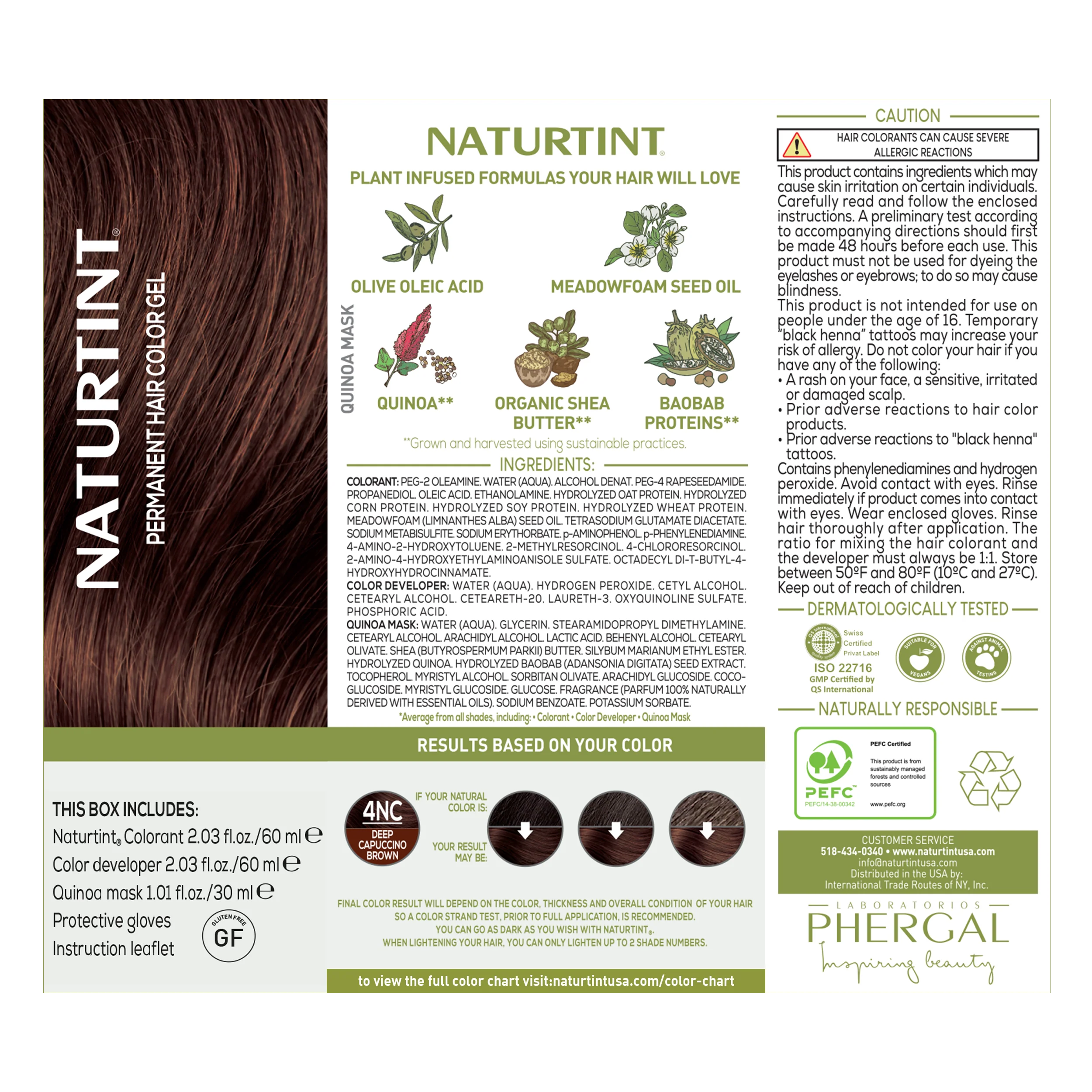 Naturtint Permanent Hair Color 4NC Deep Cappuccino Brown (Packaging may vary) - Image 8