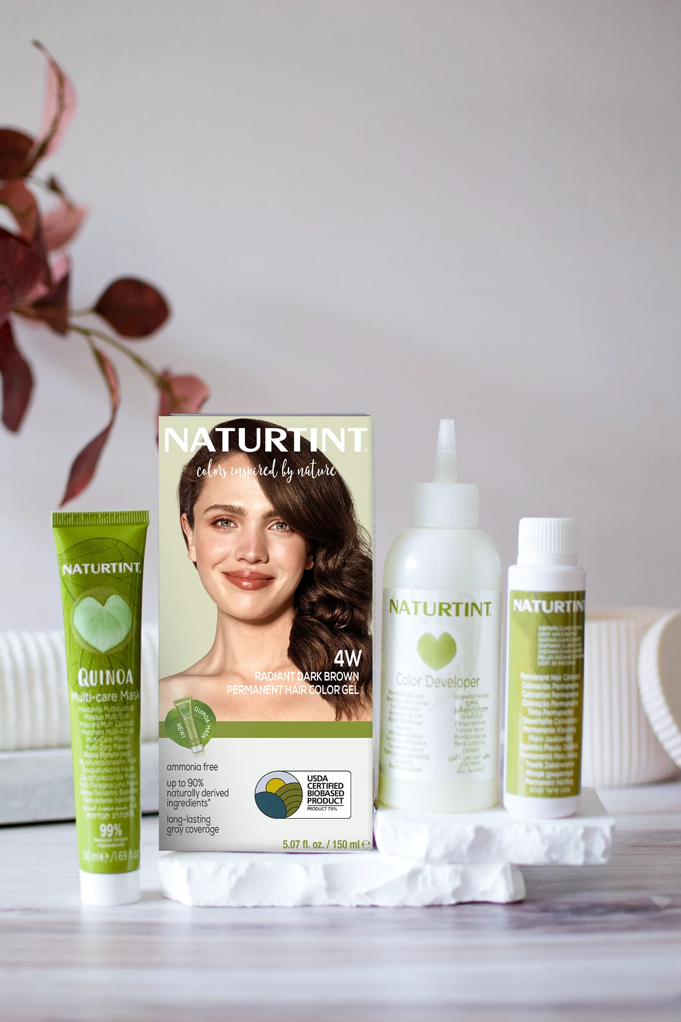 Naturtint Permanent Hair Color 4W Radiant Dark Brown (Packaging may vary) - Image 3