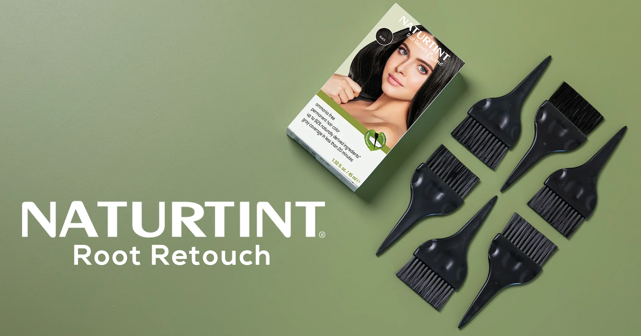 Naturtint Root Retouch Crème Permanent Hair Color - Black - Image 4