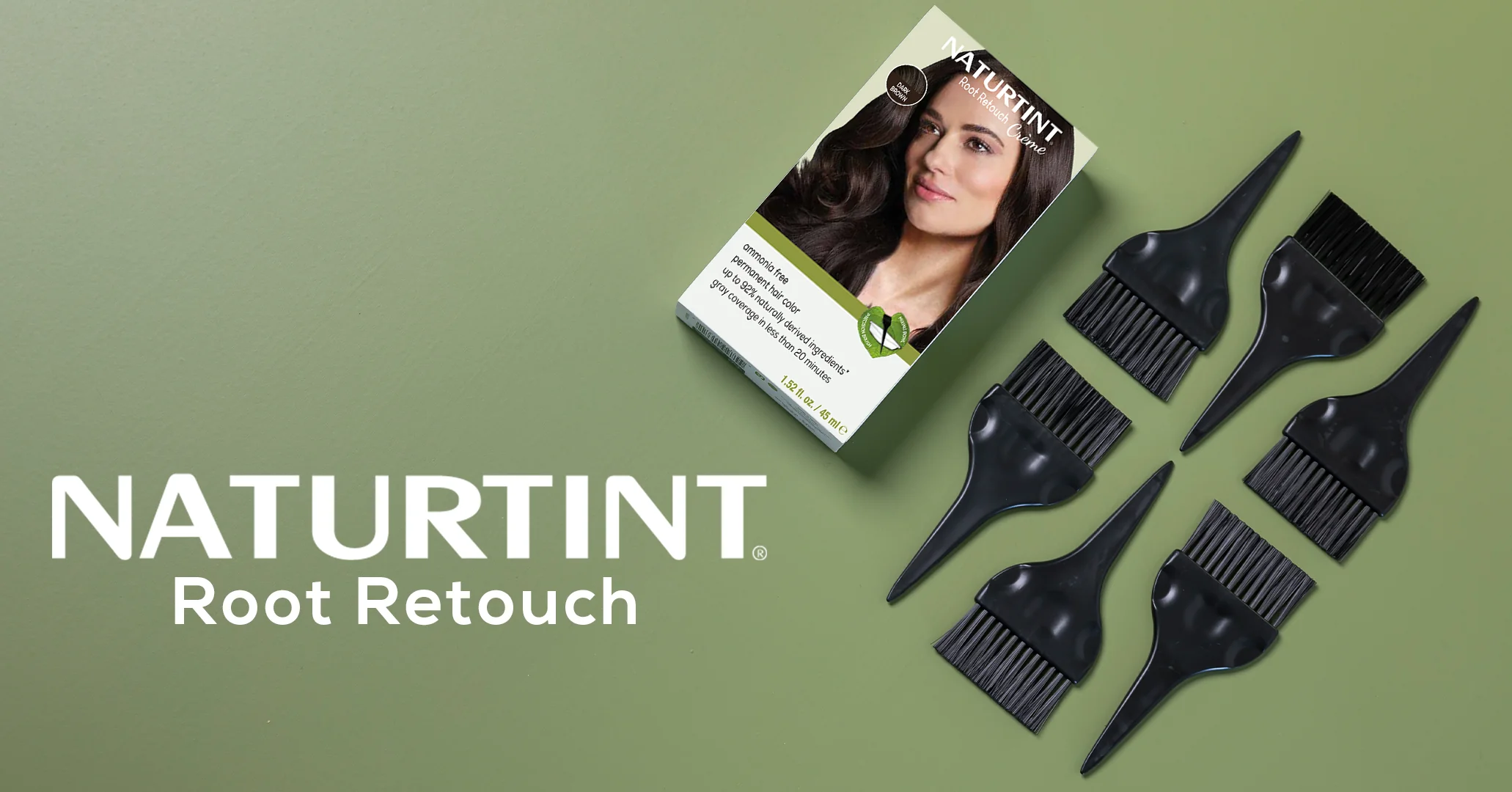 Naturtint Root Retouch Crème Permanent Hair Color - Dark Brown - Image 4